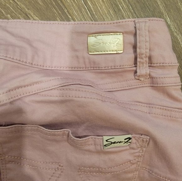 Seven Jeans High Rise Skinny Booty Shaper Mauve Jeans size 14 - Picture 6 of 10